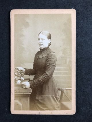 Victorian Carte De Visite Cdv: Lady Named Femney? : Clarke: Stockton On Tees
