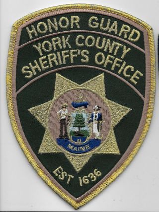Honor Guard York County Sheriff State Maine Colorful
