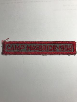 Camp Bob Macbride 1958 Yosemite Council California
