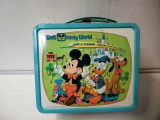Vintage Walt Disney World Lunch Box With Thermos Mm