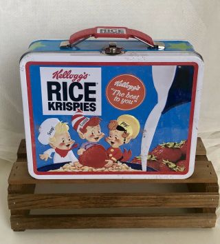 Vintage Kellogg’s Rice Krispies Lunchbox Snap Crackle Pop - Kellogg Store - 2013