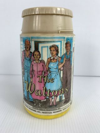 Vintage 1973 “the Waltons” Plastic Thermos Bottle No Cup
