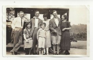 1920s Photo Group Of People & Car At Culver Lake,  Jersey Nj