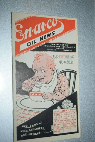 Antique June 1930 En - Ar - Co Oil News Booklet Gasoline
