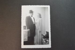 Vintage Photo Unusual Man W/ Ghost Woman 911064