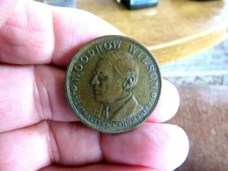 Highly Sought After 1914 Woodrow Wilson - American Red Cross Bazaar Bronze Medal
