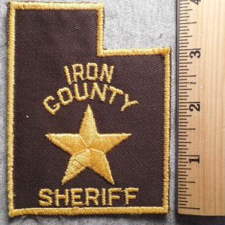 Iron County Utah Sheriff Patch (highway Patrol,  Sheriff,  Ems,  State)