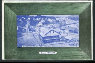 Scarce Bancroft Hastings County South End Old Post Card Flags On Back