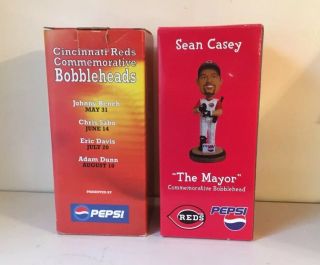 2002 Chris Sabo & 2004 Sean Casey Pepsi Cincinnati Reds Stadium Bobblehead