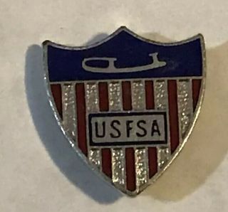 Vintage Usfsa Us Figure Skating Association Pin