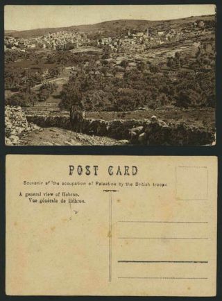 Palestine / Israel Old Postcard General View Of Hebron