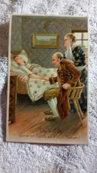 1910 Made In Germany Postcard - Post Mortem - Thy Will Be Done On Earth As It Is In