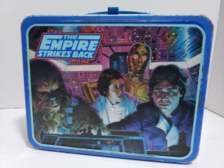 Vintage 1980 Star Wars The Empire Strikes Back Metal Lunch Box No Thermos