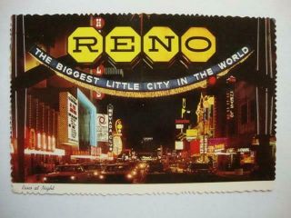 691) Reno Nv Virginia St Sign Nevada Club The Spike Jones Show Horseshoe