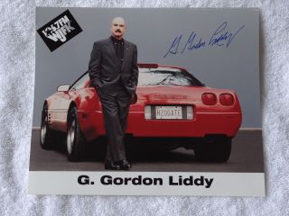 G.  Gordon Liddy Signed Autographed Wjfk Promo Photos 8x10