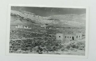 Rhyolite Nev Ghost Town Mining Camp Real Photo Postcard - Rppc Nevada Nv Desert