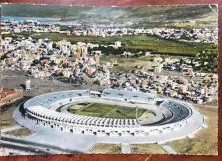 Lebanon Beirut Sporting Grounds 1962 Vintage Postcard With Stamp To France.