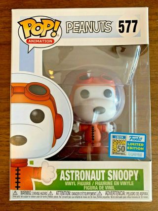 Sdcc 2019 Funko Pop Astronaut Snoopy - Limited Edition
