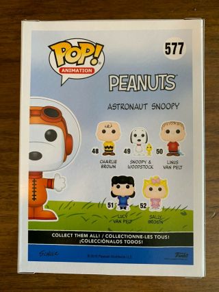 SDCC 2019 Funko Pop Astronaut Snoopy - Limited Edition 3