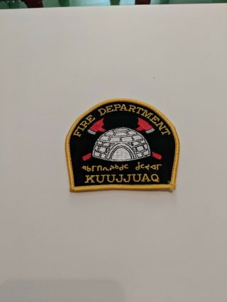 Kuujjuaq Fire Department Patch (rare) (inuk)
