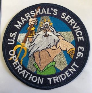 Usms Us Marshals Service Operation Trident 1993 Embroidered Patch