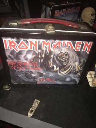 Rare Limited Iron Maiden Lunchbox & Thermos (the Number Of The Beast),  By Neca