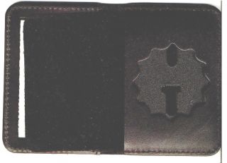 Ny/nj - Police - Style - Lieutenant Cut - Out Shield/id Book Wallet (badge Not)