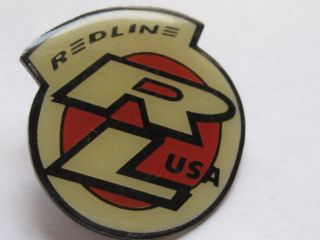 Redline Bicycle Pin Back Usa Lapel Tie Tack Bike Hat Pin Nos