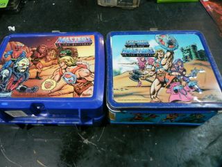 Lof Of 2 1984 & 1985 He - Man And The Masters Of The Universe Metal Lunch Box