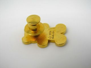 Vintage Collectible Pin: Teddy Bear Heart Design 2