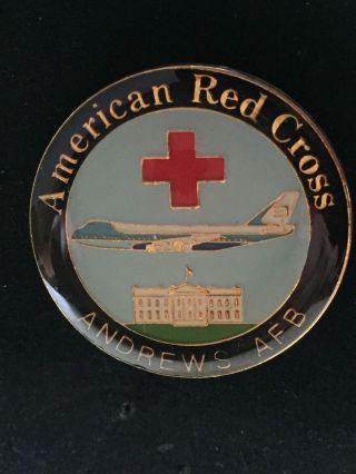 American Red Cross Pin - - Andrews Afb - - - - White House,  Airplane