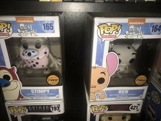 Ren And Stimpy 164 165 Funko Pop Chase Set Of 2