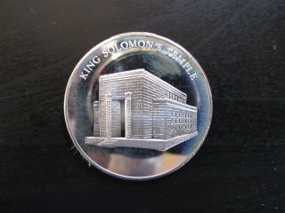 Ifcs (freemasons) " King Solomons Temple " Sterling Silver Proof Medal