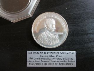Ifcs (freemasons) Horatio H.  Kitchener Sterling Silver Proof Medal