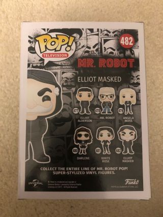 Funko Pop Television Mr.  Robot Elliot Masked 482 SDCC Exclusive 3