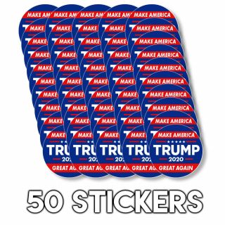 Make America Great Again Trump 2020 Hard Hat Sticker President America 50x Blue