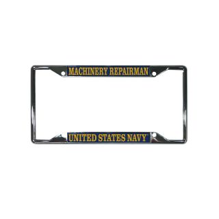 Us Navy Machinery Repairman Enlisted Rating Insignia License Plate Frame