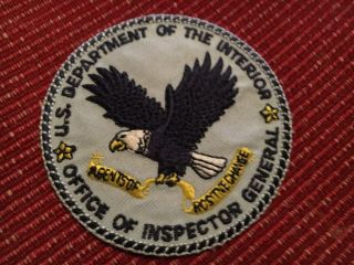 Us Dept.  Of The Interior Office Of Inspector General Patch
