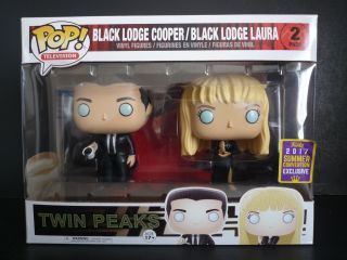 Funko Pop Twin Peaks Black Lodge Cooper & Laura 2017 Summer Convention Exclusive