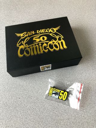 Sdcc 2019 San Diego Comic Con 50th Year Anniversary Logo Pin