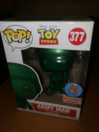 Funko Pop Metallic Army Man Box Lunch Exclusive Disney Pixar Toy Story Land 377