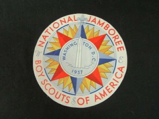 1937 National Jamboree Patch Design On Thick Paper Backing C65