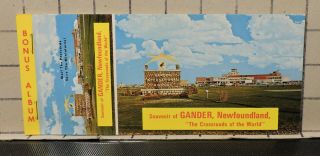 Booklet Of 8 Vintage Gander Newfoundland Postcards Pc 103