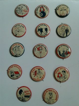 Vintage Humor Funny Pin Pin Back Collectibles Novelty