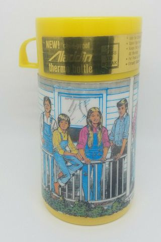 Vintage 1973 The Waltons Plastic Thermos Bottle With Cup