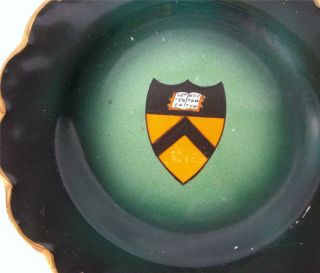 Vintage Princeton Coat Of Arms Shield Plate Johnson Bros England Hand Painted 7 "