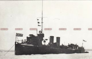 Photograph Royal Navy.  Hms " Tb 11 " Torpedo Boat.  Sunk By German Mine.  C 1907