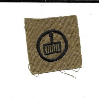 1920s Girl Scout Khaki Badge Or Patch - - Cook