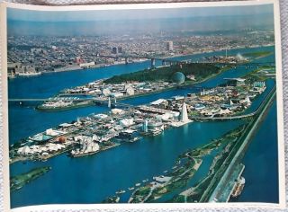 Expo 67 International World ' s Fair,  24 x 18 Aerial View Photograph by Callaghan 2