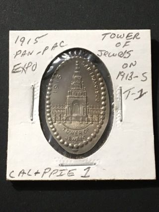 1915 Panamerican Exposition Tower Of Jewells Token Medal